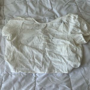 Forever 21 open back crop top
